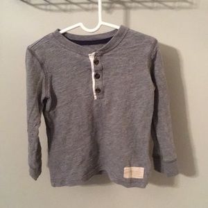 Boys 3T long sleeve shirt with 1/4 button up.